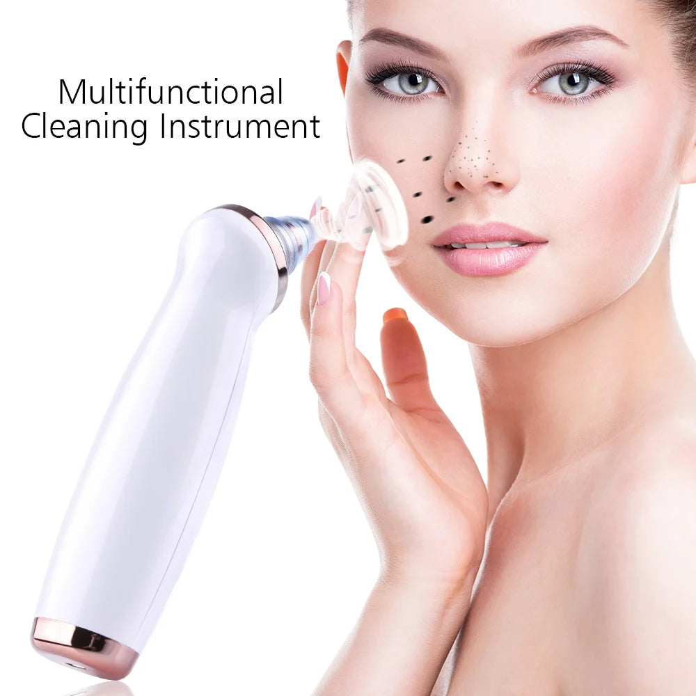 Blackhead Remover Nose T Zone Pore Vacuum Acne Pimple Removal Vacuum Suction Tool Facial Diamond Dermabrasion Machine Face Clean