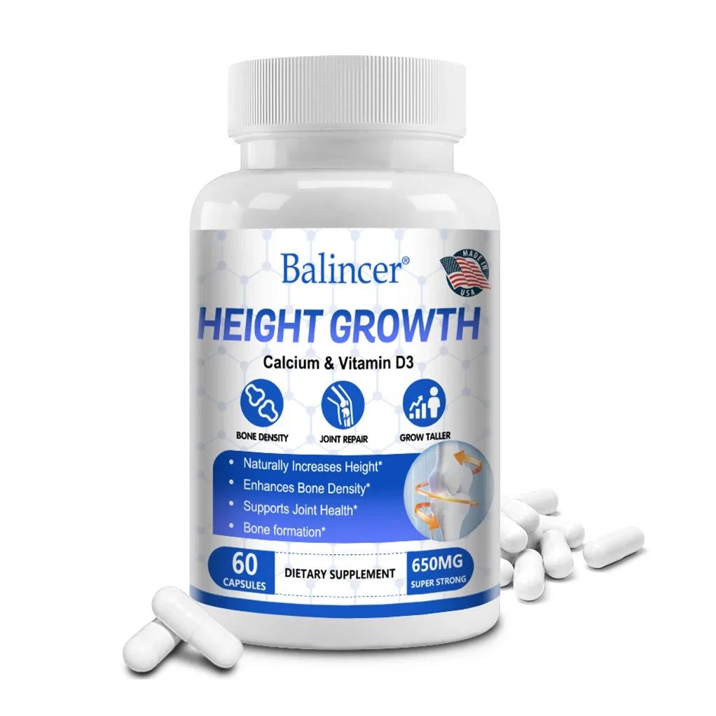 Bone Growth - Growth Supplement for Adults and Children - Grow Taller, Increase Bone Density, Reduce Bone Loss, Osteoporosis