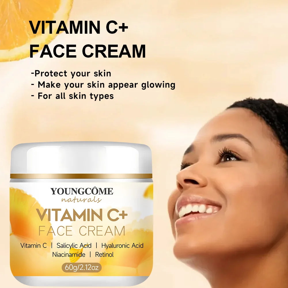 YOUNGCOMEN Vitamin C Face cream Retinol Moisturizing Firming Hyaluronic Lightening Repairing Smooth Skincare Whitening Creams (Copy)