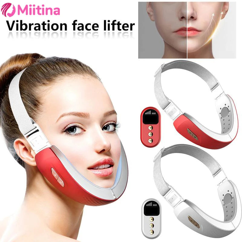 V Face Facial Machine Electric V-Line Up Lift Belt Face Massage Heating Face Skin Lifting Device Double Chin Redu Firming Beauty