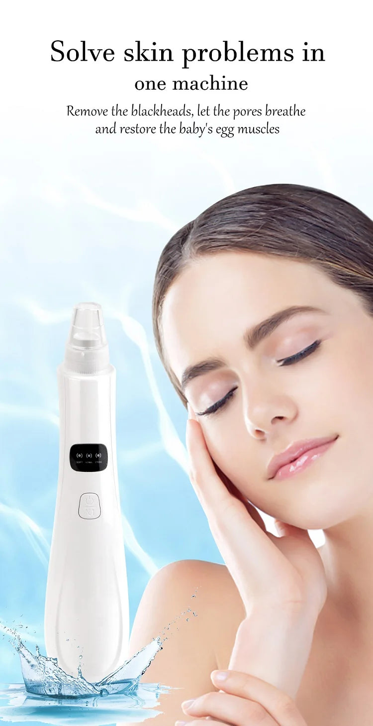 3 Suction Mode Face Cleansing Beauty Machine Dead Skin Remover Face Vacuum Blackhead Removal Skin