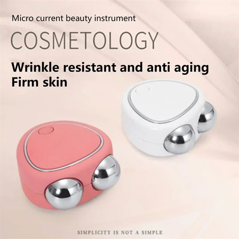 EMS Facial Massager Microcurrent Face Lifting Machine Roller Rejuvenation Beauty Skin Tightening Anti Wrinkle Beauty Devices