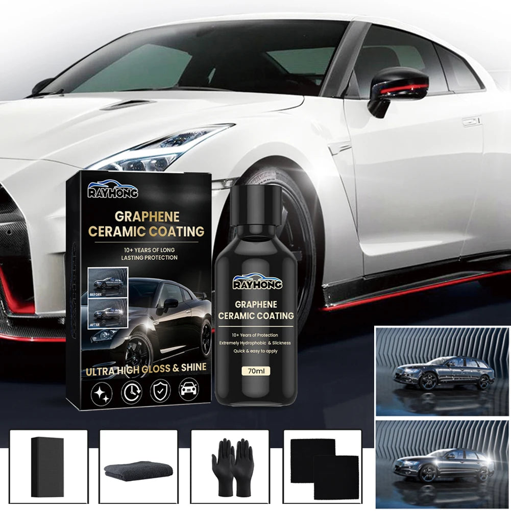 70ml Car Detailing Ceramic Coating Nano Ceramic Coating Graphene Advanced Technology Waterproof Graphene Glass Plated Car Polish