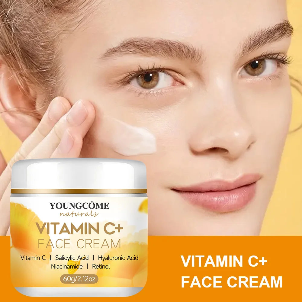 YOUNGCOMEN Vitamin C Face cream Retinol Moisturizing Firming Hyaluronic Lightening Repairing Smooth Skincare Whitening Creams (Copy)