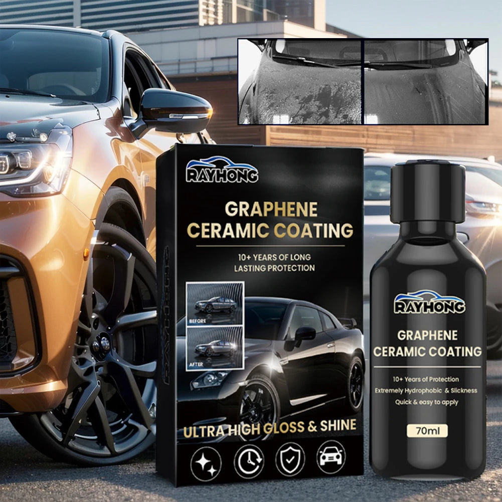 70ml Car Detailing Ceramic Coating Nano Ceramic Coating Graphene Advanced Technology Waterproof Graphene Glass Plated Car Polish