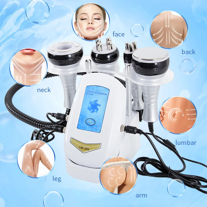 40K 4IN1 Cavitation Body Slimming Machine Beauty Device Facial Massager Skin Tighten Face Lifting Vacuum Suction