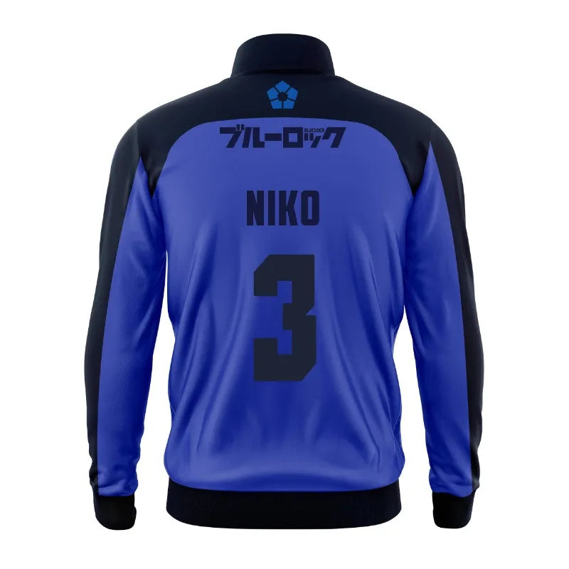 Anime Japanese Blue Lock Isagi Yoichi Football Jersey Jacket Cosplay Hyoma Chigiri Meguru Bachira Coat Original Children Clothes