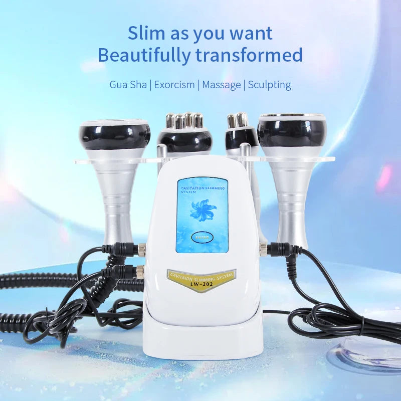 40K 4IN1 Cavitation Body Slimming Machine Beauty Device Facial Massager Skin Tighten Face Lifting Vacuum Suction