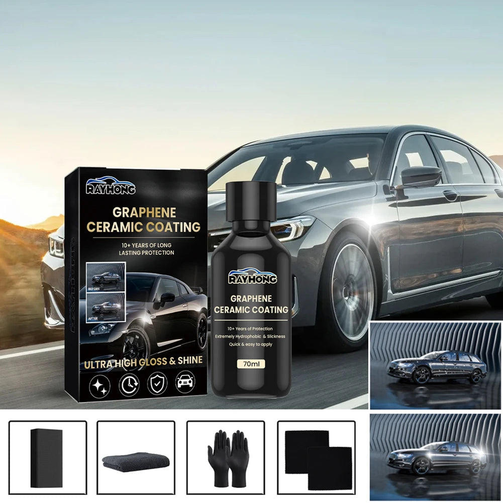 70ml Car Detailing Ceramic Coating Nano Ceramic Coating Graphene Advanced Technology Waterproof Graphene Glass Plated Car Polish