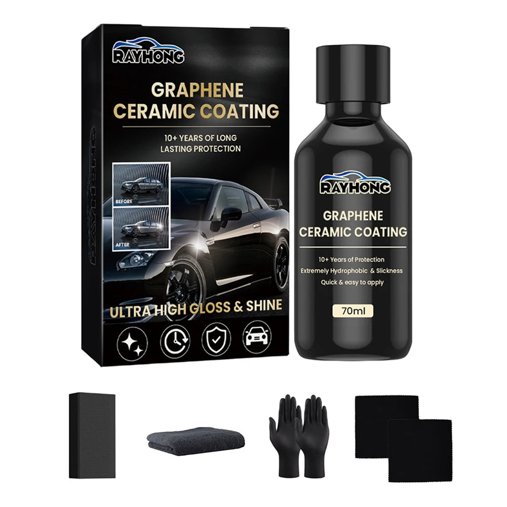 70ml Car Detailing Ceramic Coating Nano Ceramic Coating Graphene Advanced Technology Waterproof Graphene Glass Plated Car Polish