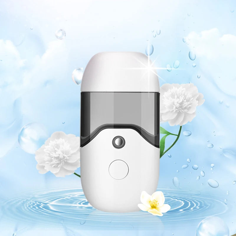 50ML Nano Mist Sprayer Facial Cooling Face Sprayer USB Chargeable Portable Humidifier Women Beauty Moisturizing Skin Care Tool