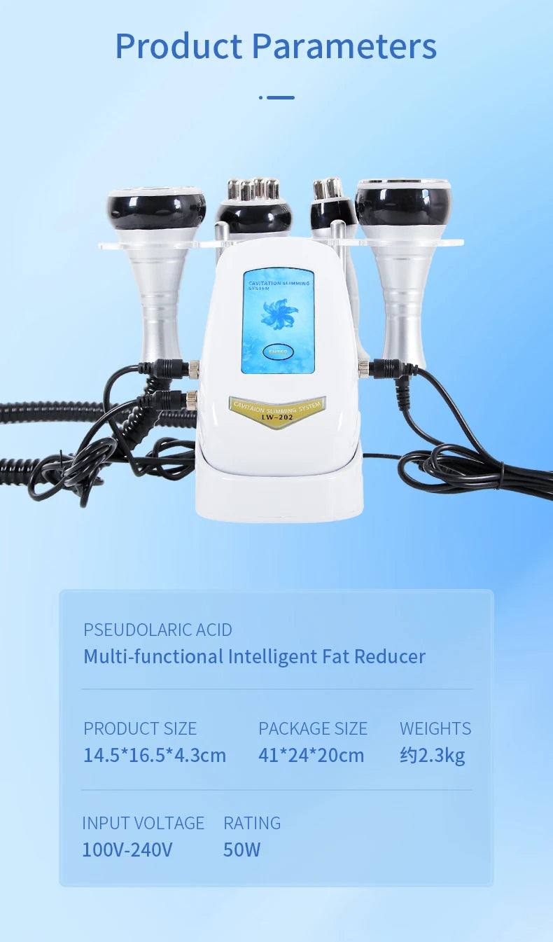 40K 4IN1 Cavitation Body Slimming Machine Beauty Device Facial Massager Skin Tighten Face Lifting Vacuum Suction