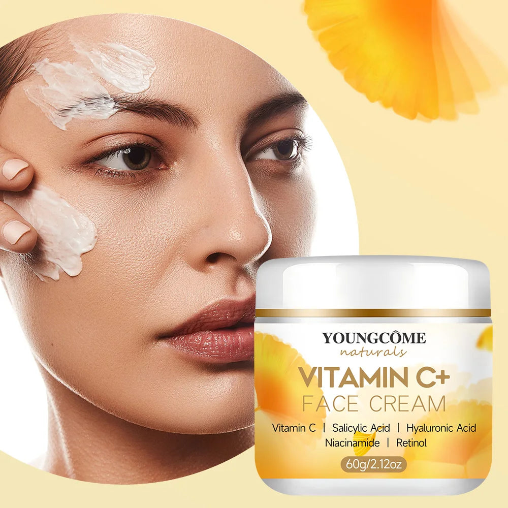 YOUNGCOMEN Vitamin C Face cream Retinol Moisturizing Firming Hyaluronic Lightening Repairing Smooth Skincare Whitening Creams (Copy)