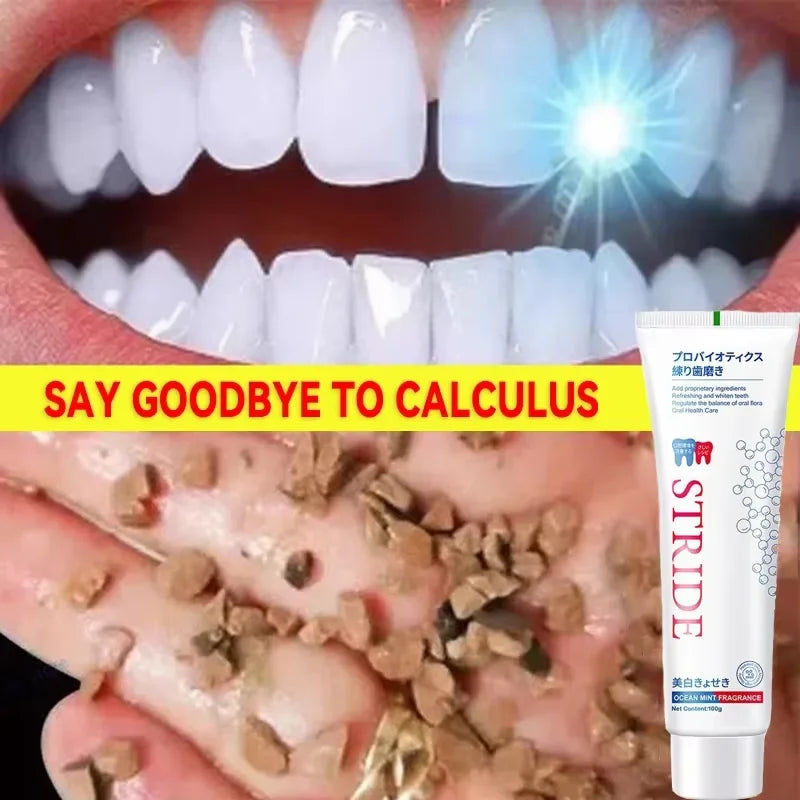 Teeth Whitening Toothpaste Dental Calculus Remover Remove Plaque Stains Prevent Periodontitis Cleaning Oral HygieneFresh Breath