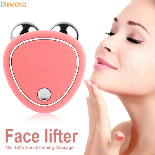 EMS Facial Massager Microcurrent Face Lifting Machine Roller Rejuvenation Beauty Skin Tightening Anti Wrinkle Beauty Devices