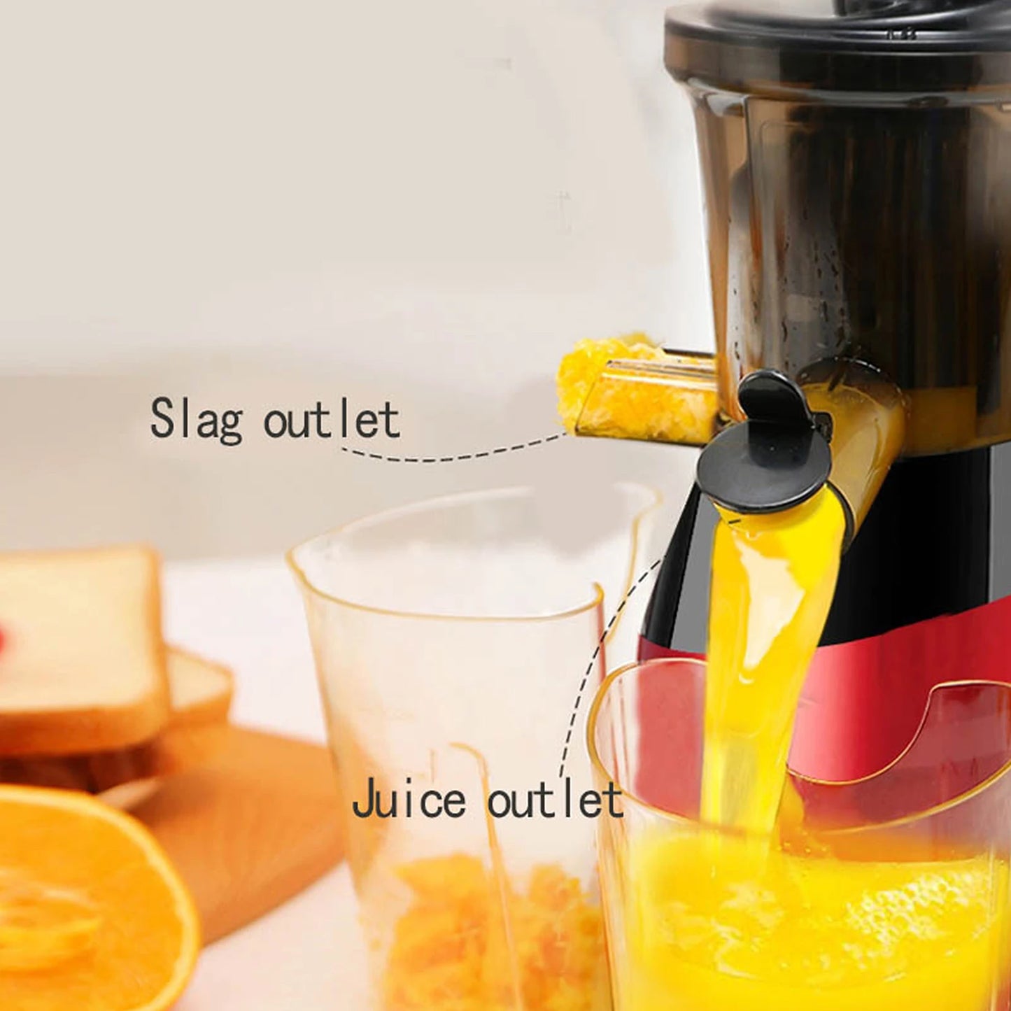 Juicer Machines Slow Masticating Juicer Extractor Cold Press Juicer Easy to Clean Brush Quiet Motor for Vegetables Fruits