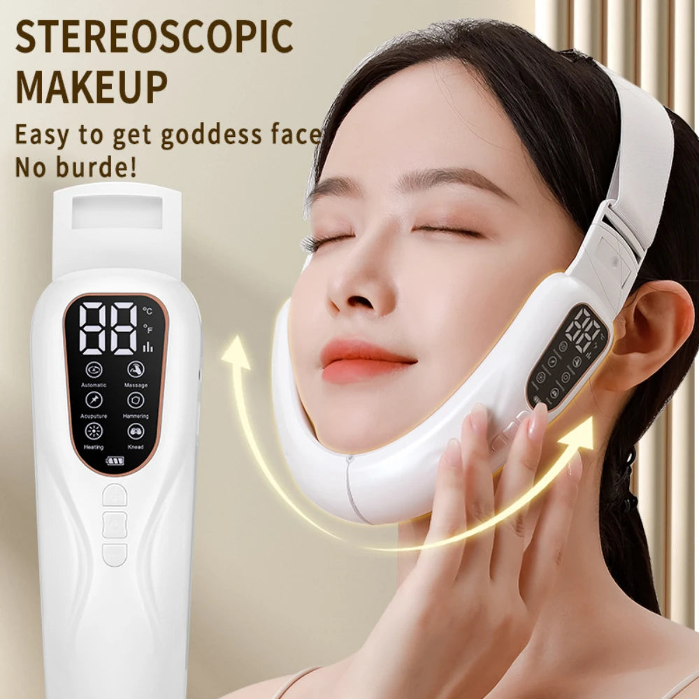 Skin Care EMS Electric Facial Massager Face Slimming Machine V Line Shaper Chin Cheek Lifting Firming Equipment Beauty Tools