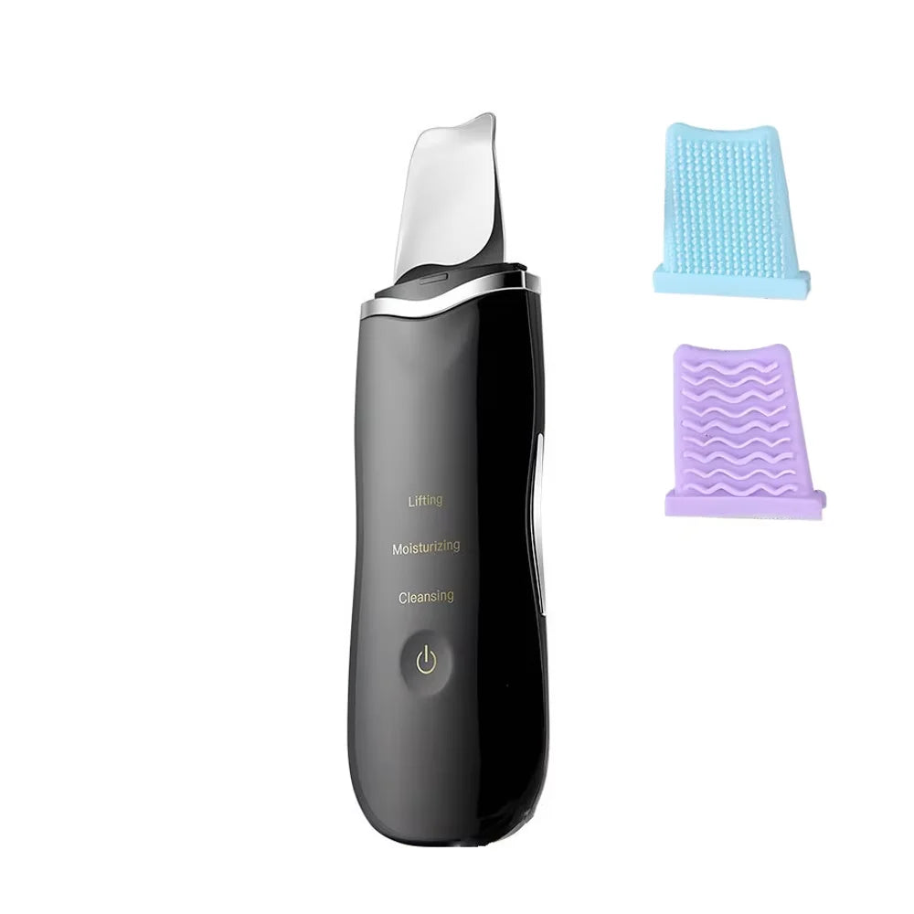 Ultrasonic Skin Scraper Peeling Blackhead Remover Deep Face Cleaning Lifting Acne Pore Cleaner Facial Spatula Shovel Cleanser