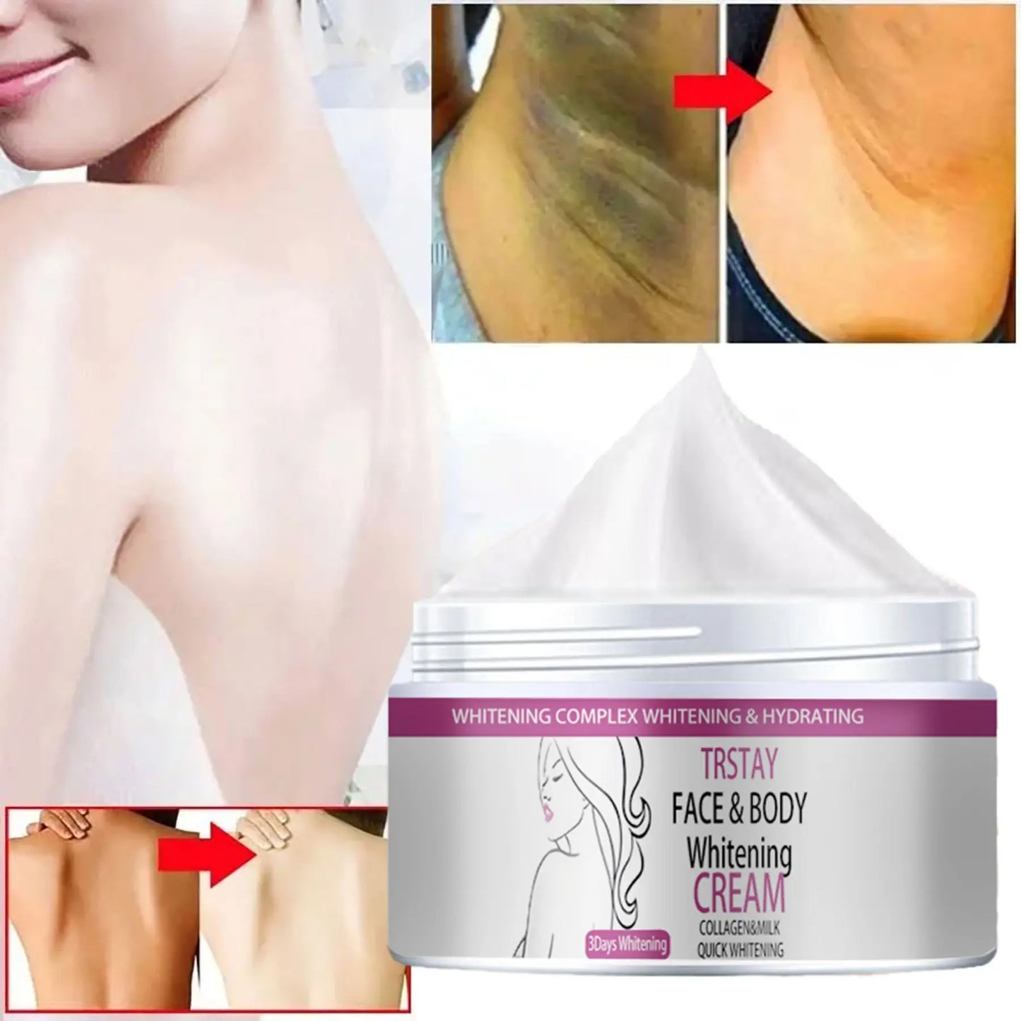 Underarm Legs Knees Whitening Cream Bleaching Body Nourish skin whitening cream