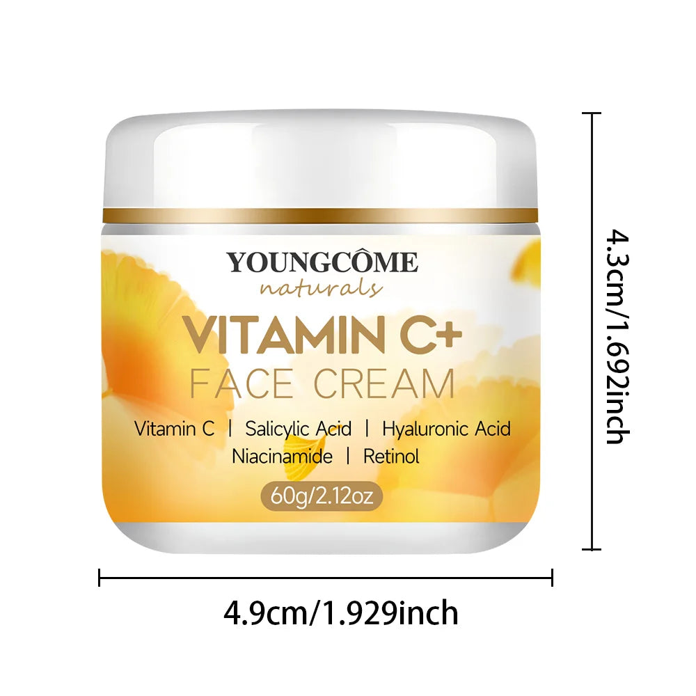 YOUNGCOMEN Vitamin C Face cream Retinol Moisturizing Firming Hyaluronic Lightening Repairing Smooth Skincare Whitening Creams (Copy)