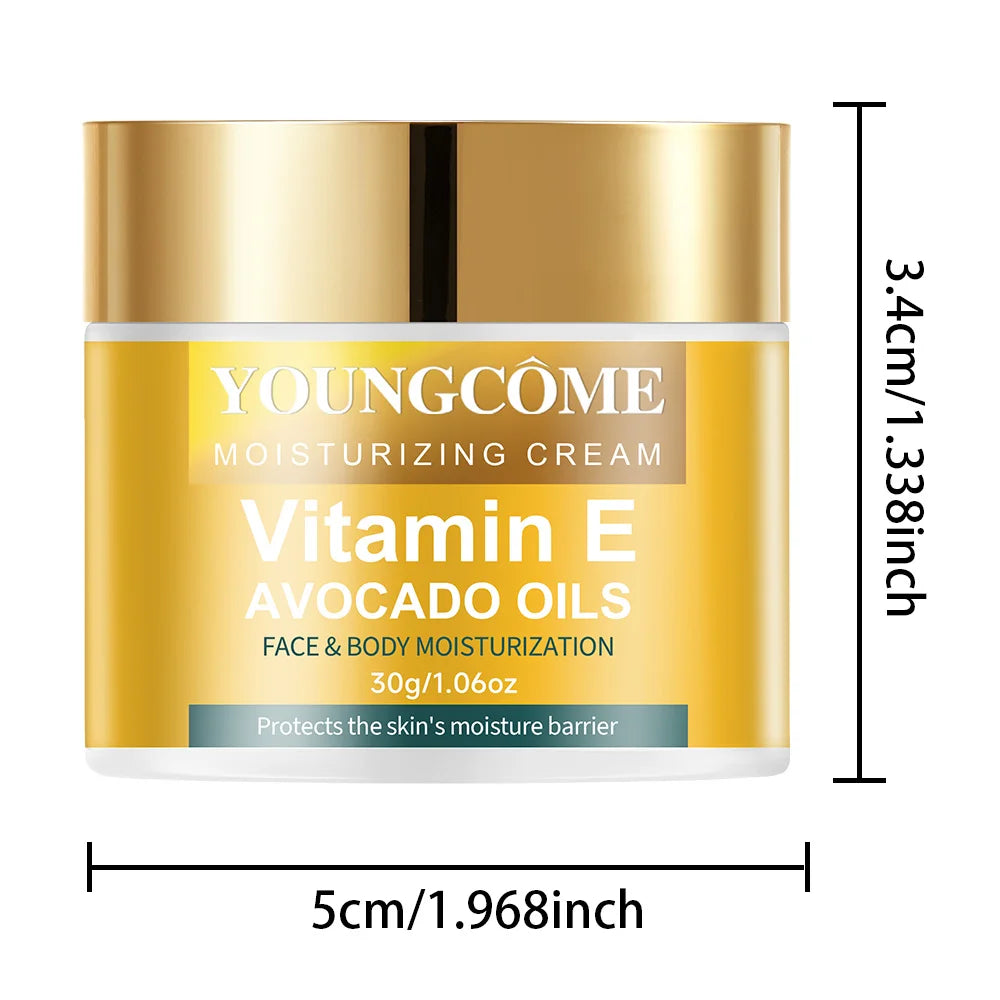 Vitamin E moisturizing Cream Anti Aging Firming Lifting Fade Fine Lines Whitening Moisturizing Brightening Skin Care Cosmetic