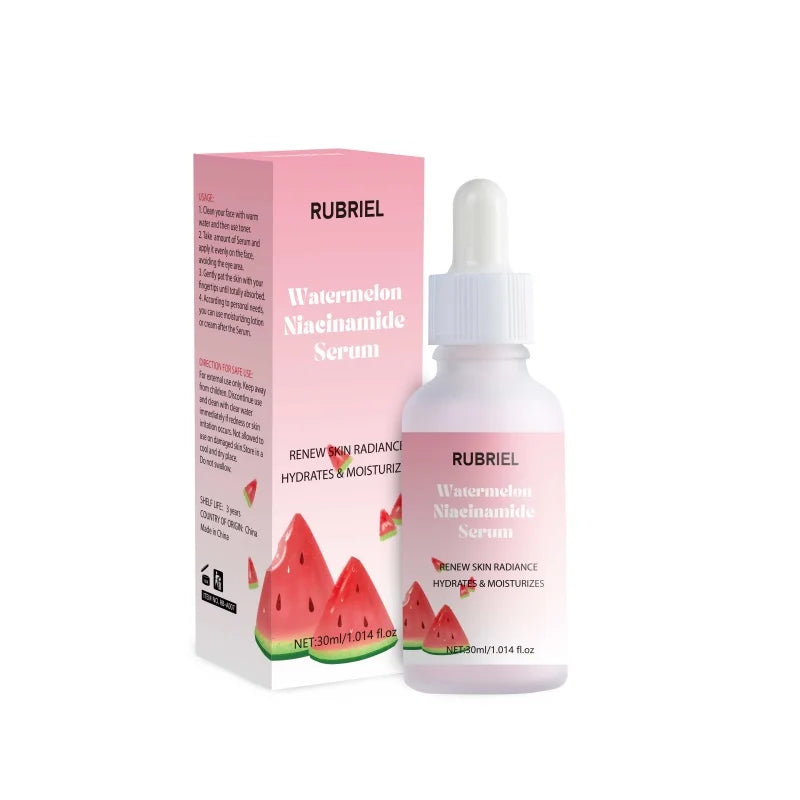 Watermelon Niacinamide Serum Facial Glow Serum Makeup Primer Hydrating Essence Lightweight Moisturizing Facial Serum