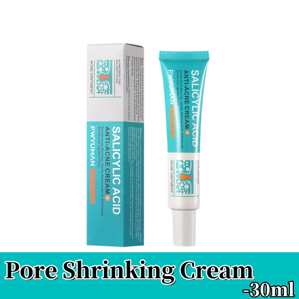 Pore Shrinking Cream Acne Pit Repair Product for Men Women Remove Acne Print Scar Large Pore Anti-inflammatory Smooth Skin Cream