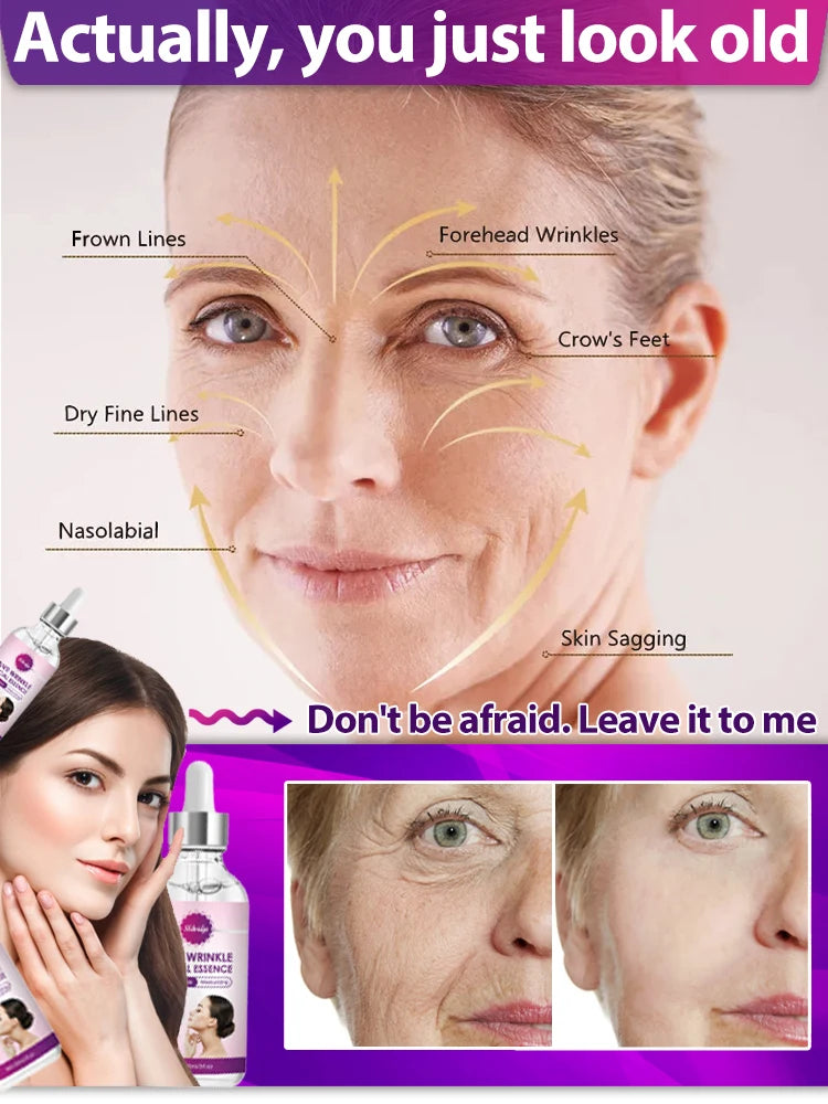 Wrinkle removal cream instant anti-aging facial serum