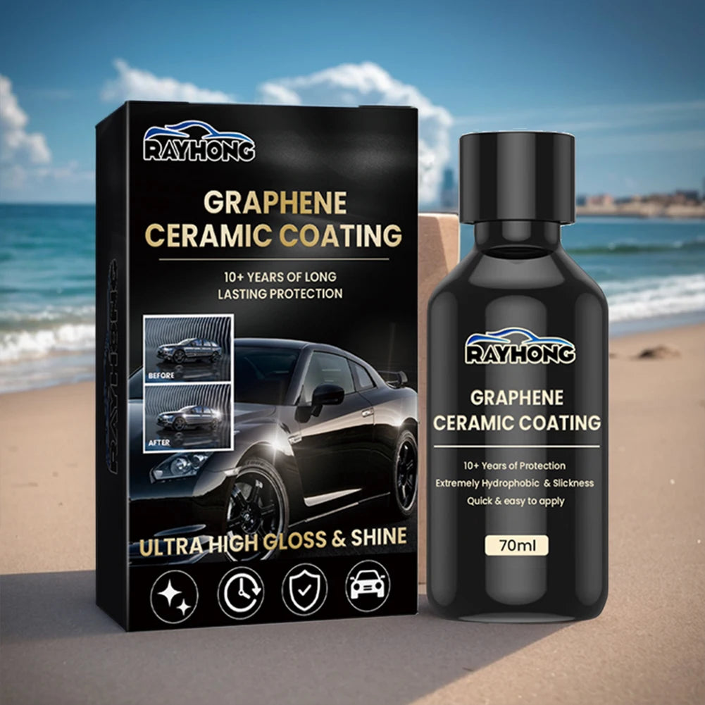 70ml Car Detailing Ceramic Coating Nano Ceramic Coating Graphene Advanced Technology Waterproof Graphene Glass Plated Car Polish