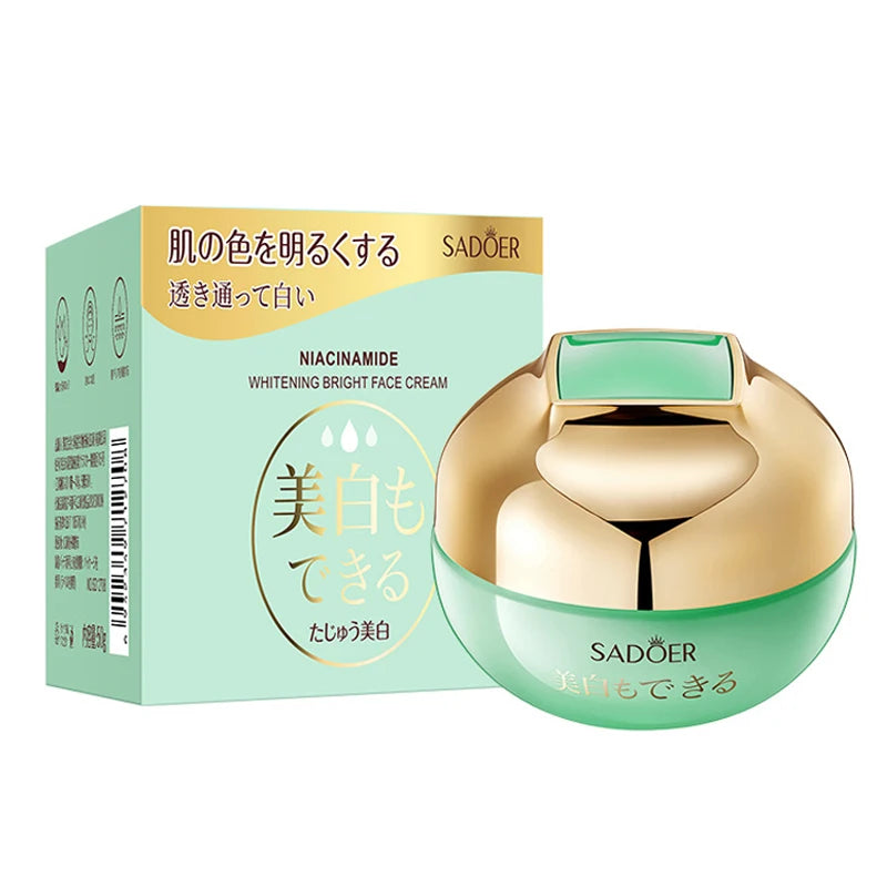 SADOER Nicotinamide Face Cream for Faical Moisturizing Brightening Nourishing Hydrating Firming Facial Creams Face Skin Care