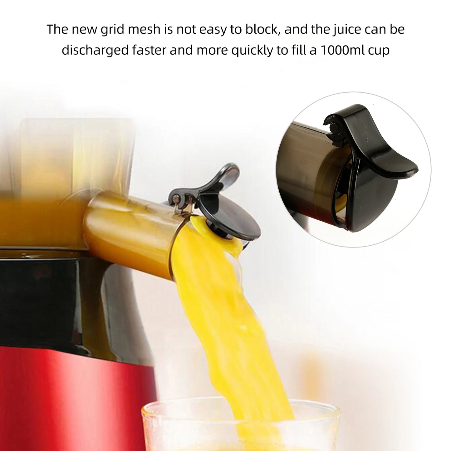 Juicer Machines Slow Masticating Juicer Extractor Cold Press Juicer Easy to Clean Brush Quiet Motor for Vegetables Fruits