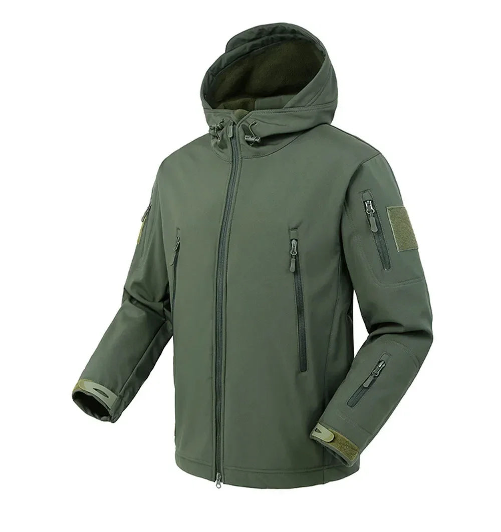 Hot Outdoor Soft Shell Men's Waterproof and Warm M65 Camping and Mountaineering Training Durable Jackets and Sprinkler Jackets