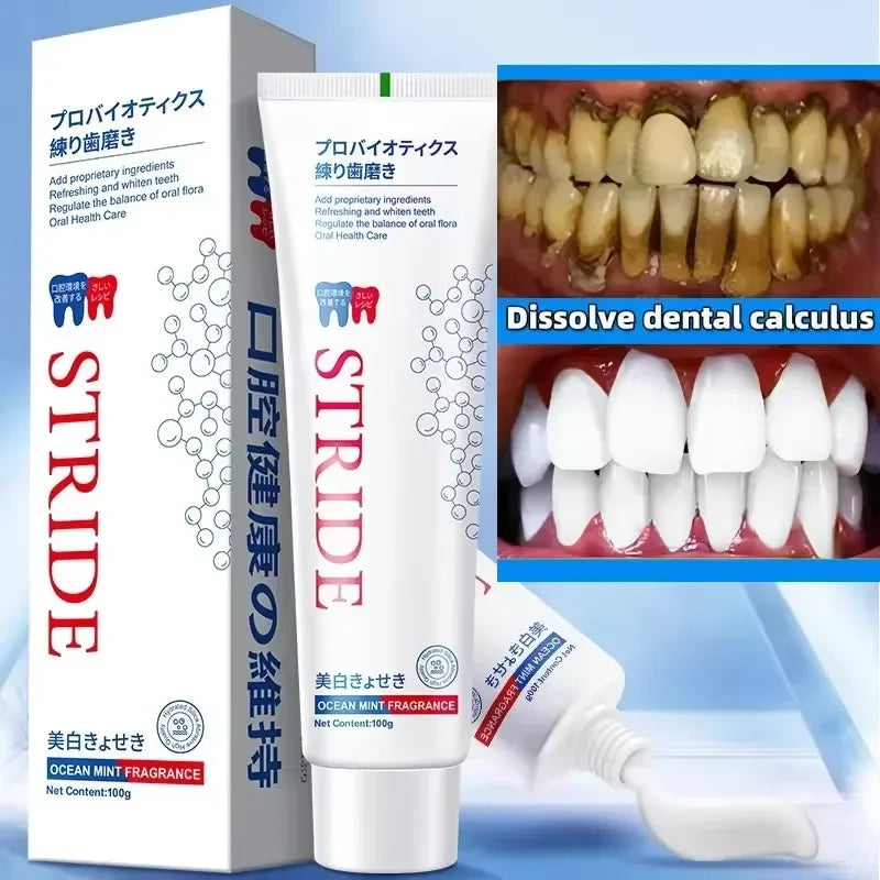 Teeth Whitening Toothpaste Dental Calculus Remover Remove Plaque Stains Prevent Periodontitis Cleaning Oral HygieneFresh Breath