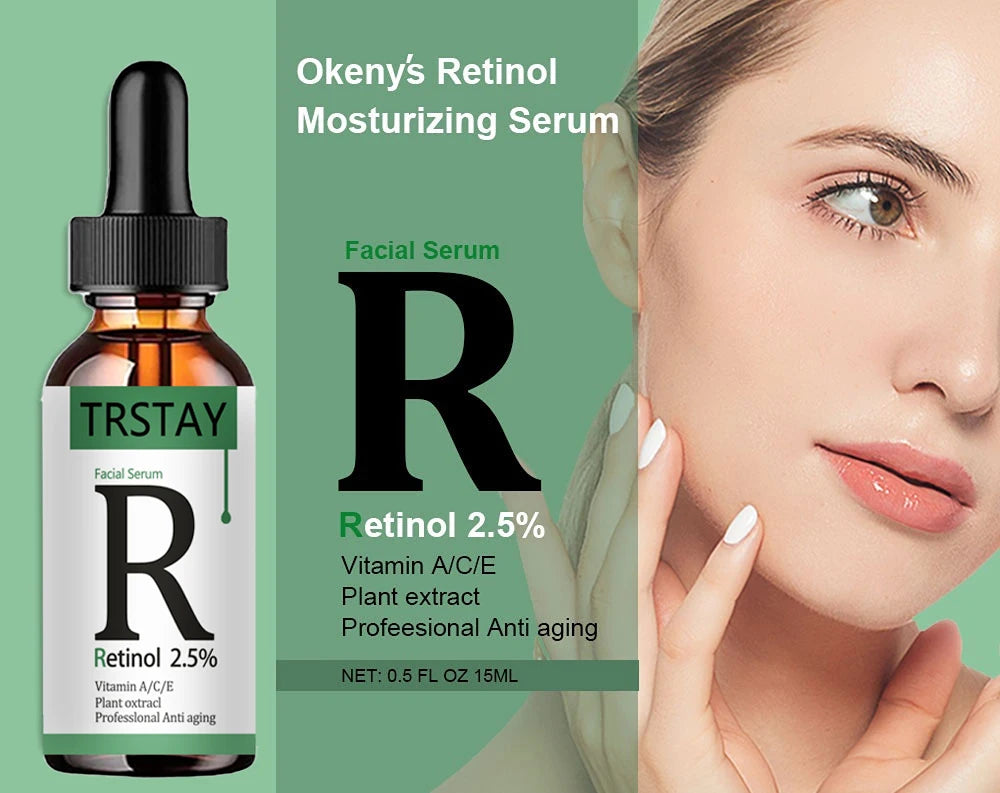 Retinol 2.5% Vitamin C / A Facial Anti Wrinkle Serum Remove Dark Spots Collagen Serum Anti Aging Essence Whitening Face Serum