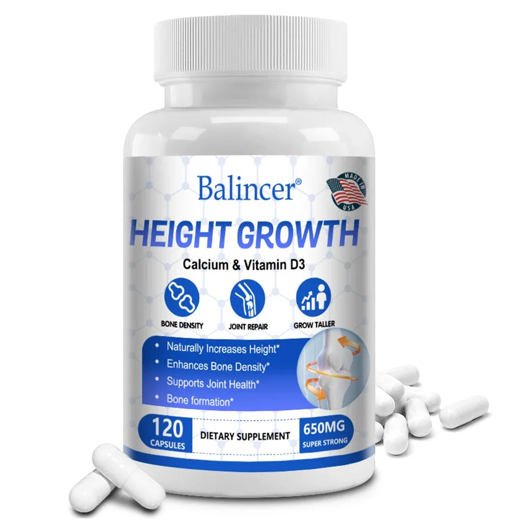 Bone Growth - Growth Supplement for Adults and Children - Grow Taller, Increase Bone Density, Reduce Bone Loss, Osteoporosis