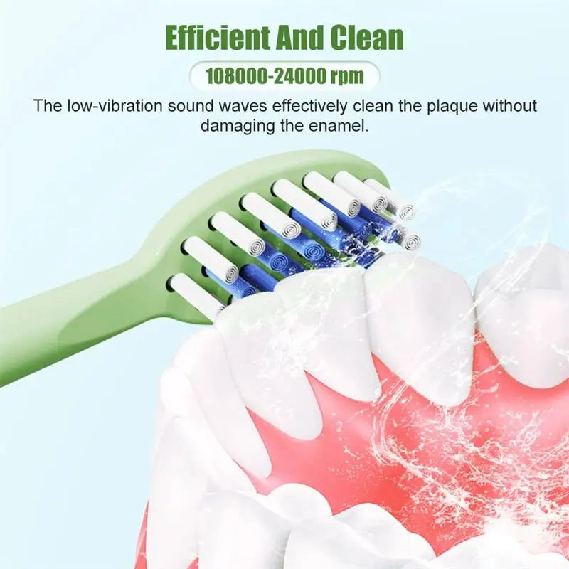 USB Sonic Children Electric Toothbrush Rechargeable Colorful Cartoon Brush Kids Automatic IPX7 Waterproof With Replacement Head