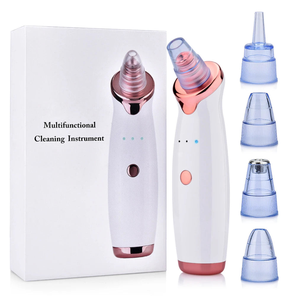 Professional ultra-fine bubble electric blackhead remover, facial vacuum cleaner, acne and pore extraction, facial cleansing, pe