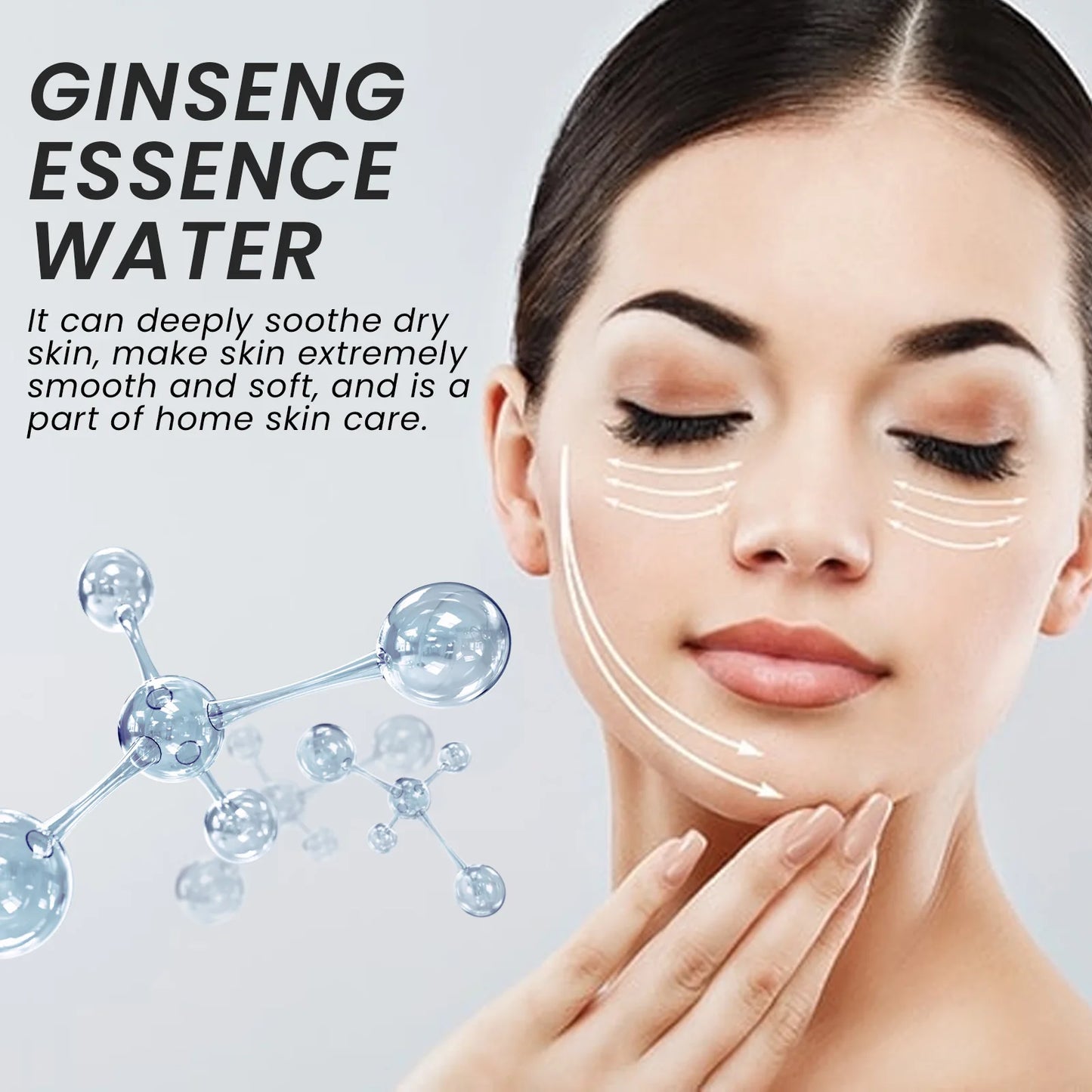 Ginseng Face Essence Moisturize Smooth Restores Dry Dull Skin Lighten Fine Line Brighten Serum Hydrating Facial Care Toner